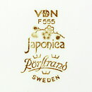 ジャッキー・リンド  Japonicaシリーズ  プレート  茶色の花模様  24cm  1977年  [サンプル画像]