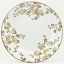 Jackie Lynd (Japonica 1977) Plate with Brown Flower Decor 24 cm  [Sample Images]