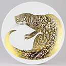 ポール・ホフ  絶滅危惧種シリーズ  カワウソ  コレクターズプレート  1977年  25cm〈箱付き〉[サンプル画像]