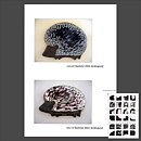グンヴァル・オリン・グラングヴィスト  白いハリネズミの陶板  (23cm)  1960年代