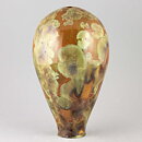 Isak Isaksson (2016) Unique Vase with Honey Brown Crystalline Glaze 21 cm