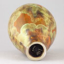 Isak Isaksson (2016) Unique Vase with Honey Brown Crystalline Glaze 21 cm