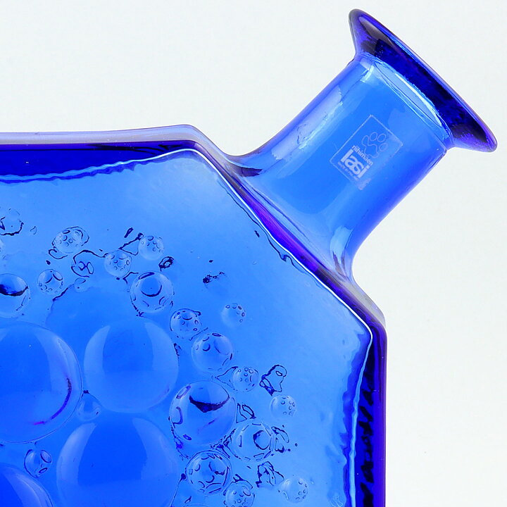 Nanny Still (Stella Polaris 1967) Blue Octagon Vase 19 cm (1)
