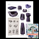 Vilhelm Bjerke-Petersen (Fasett 1951) Purple Modern Vase 27 cm