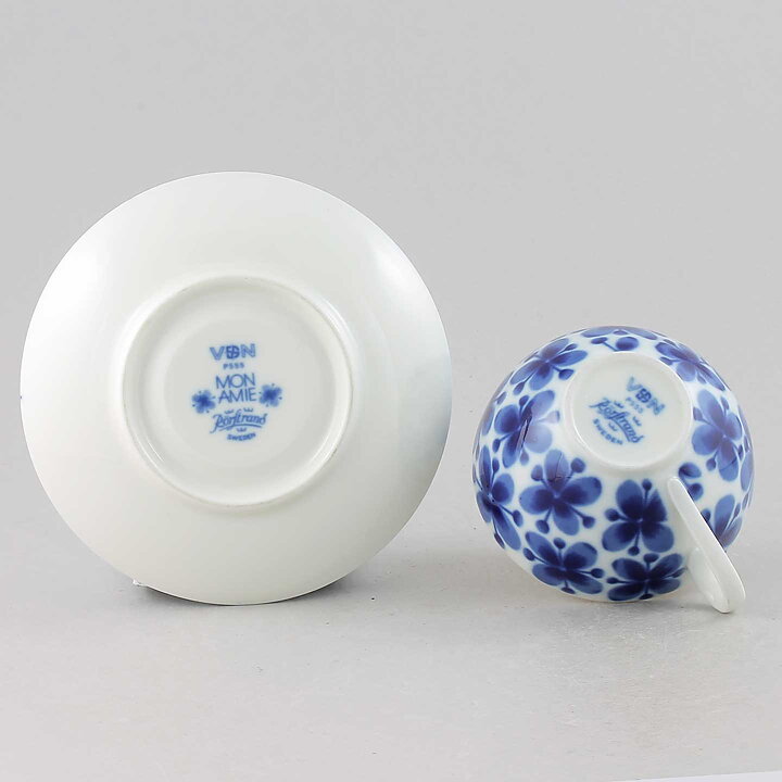 Marianne Westman  (Mon Amie 1952) Coffee Cup with Blue Flower Pattern 11 cm  [Sample Images] 