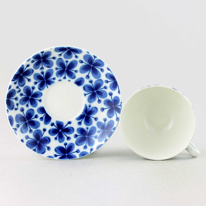  Marianne Westman  (Mon Amie 1952) Coffee Cup with Blue Flower Pattern 11 cm  [Sample Images] 