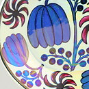 Birger Kaipiainen (Arabia 1970s) Brilliant Flower Wall Plate 21 cm