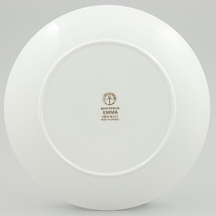 Paul Hoff (Emma 1971) Plate with Brown Flower Decor 18 cm  [Sample Images]