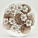 Paul Hoff (Emma 1971) Plate with Brown Flower Decor 18 cm  [Sample Images]