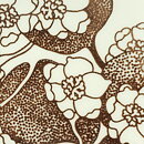 Paul Hoff (Emma 1971) Plate with Brown Flower Decor 18 cm  [Sample Images]