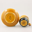  Carl-Harry Stålhane (Tuna 1971) Coffee Cups with Yellow/Brown Decor 10 cm  [Sample Images]