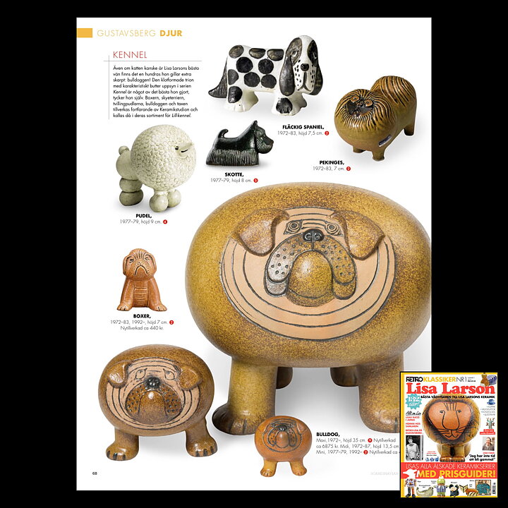リサラーソン  スパニエル 犬 イヌ KENNEL(ケンネル)シリーズ SPANIEL 1972年  11/7cm