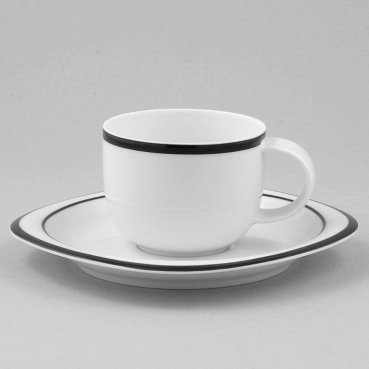 ティモ・サルパネヴァ  Suomiシリーズ  黒い線の入ったコーヒーカップ  10cm  1979年  [サンプル画像]