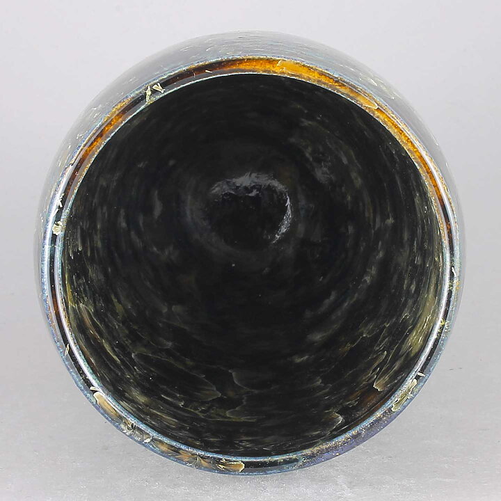 Isak Isaksson (2017) Unique Vase with Honey Brown Crystalline Glaze 19 cm