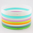 Monica Backström (Serpentine 2002) Frosty Cylinder Bowl with Colorful Stripes 21 cm
