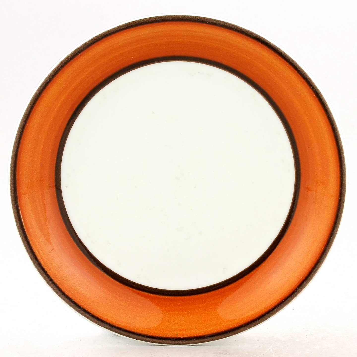 Stig Lindberg (Linda 1974) Plate with Orange/Brown Border Decor 17