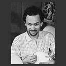 スヴェン・ヴァイスフェルト  一点もの  茶/黄色のベース  (25cm)  1980年