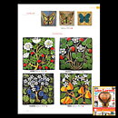 リサラーソン  陶板　蝶 BUTTERFLY　FJARILSPLATTORシリーズ 1971年 23cm (5)