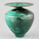 イサク・イサクソン　一点もの！　グリーンの花瓶  2020年  (14cm)