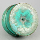 Isak Isaksson (2020) Unique Vase with Green Crystalline Glaze 14 cm