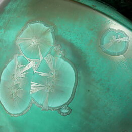 Isak Isaksson (2020) Unique Vase with Green Crystalline Glaze 14 cm