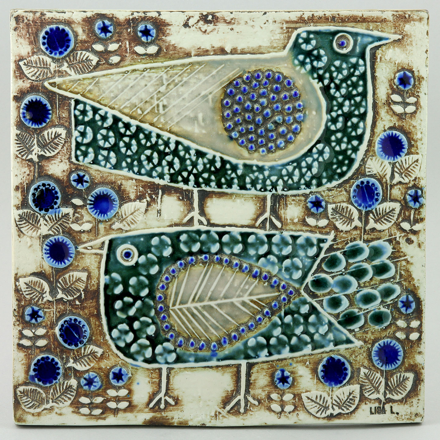 リサラーソン 陶板 鳥 UNIK ユニーク リサ・ラーソン 陶板 鳥