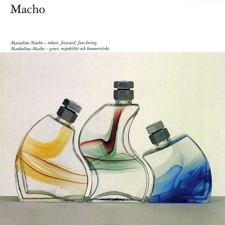シェル・エングマン Machoシリーズ  蓋付きのボトル  16cm 2000年