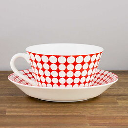 Stig Lindberg (Eva 2000s) Terrific Teacup with Saucer