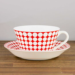 Stig Lindberg (Eva 2000s) Terrific Teacup with Saucer
