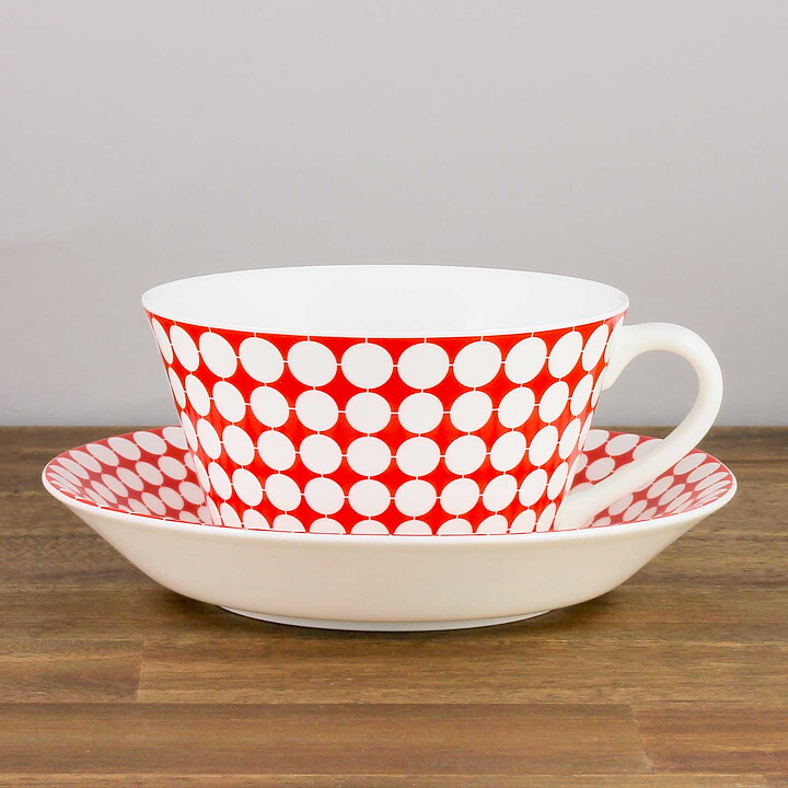 Stig Lindberg (Eva 2000s) Terrific Teacup with Saucer