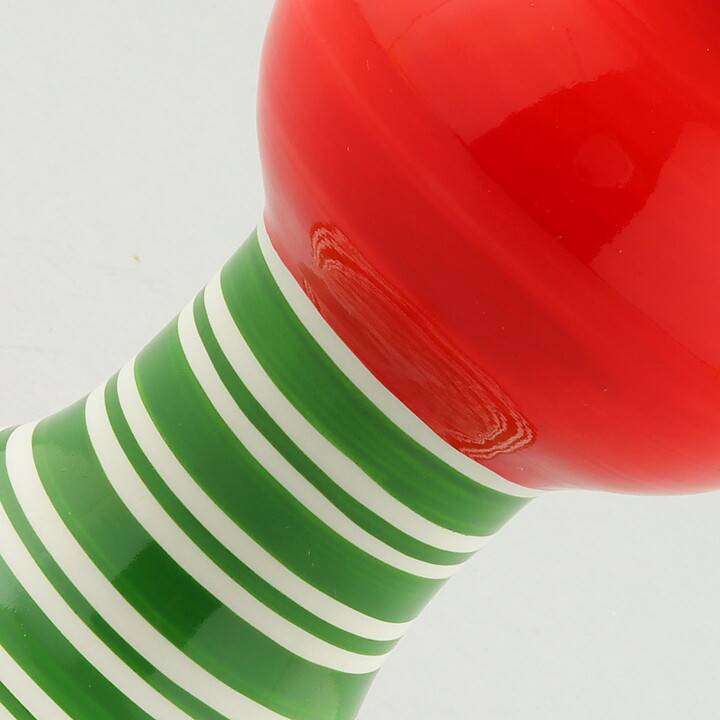 リサラーソン 赤と緑のキャンドルホルダー Candleholder 1996年  13cm (3)