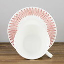 Stig Lindberg (Red Salix 2000s) Terrific Teacup with Saucer