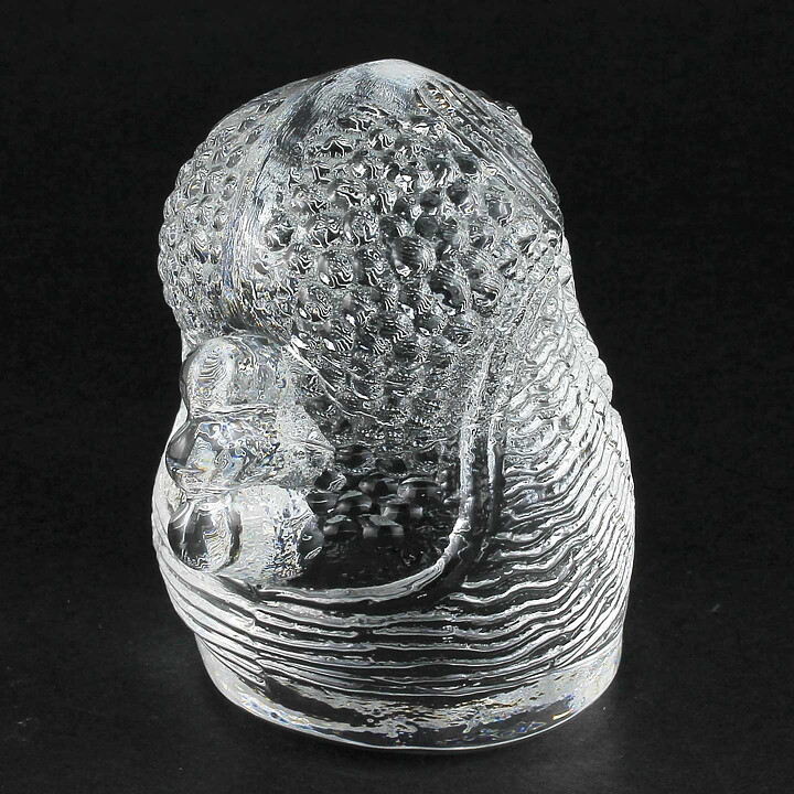 バーティル･ヴァリーン   ガラスの彫刻  Bird 鳥  10cm 1970年代 (2)