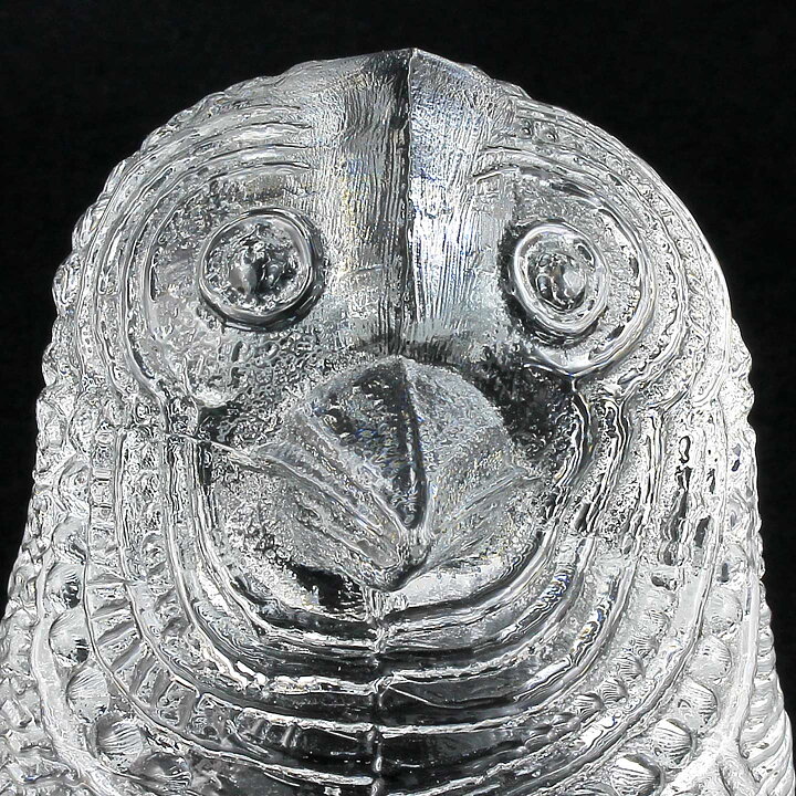 バーティル･ヴァリーン   ガラスの彫刻  Bird 鳥  10cm 1970年代 (2)