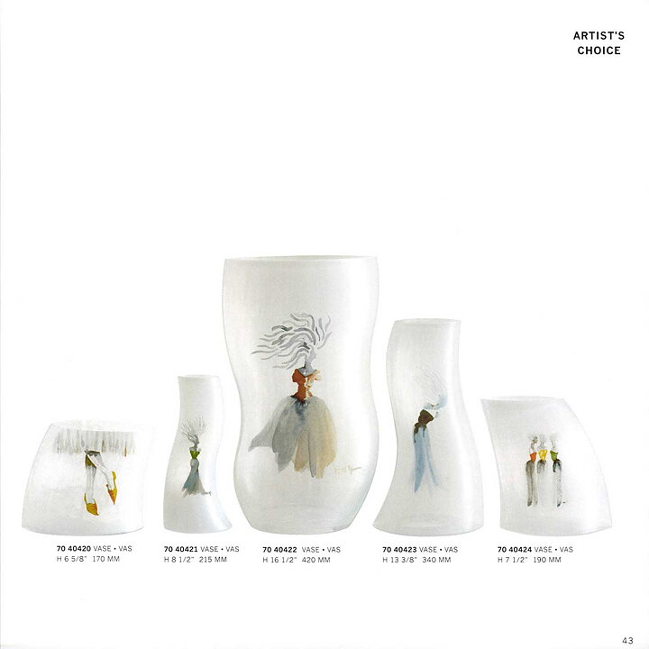Kjell Engman (Catwalk 2004) Swinging Vase With Woman Motif 22 cm