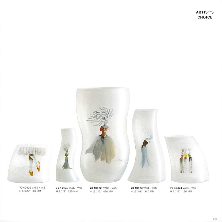 Kjell Engman (Catwalk 2004) Swinging Vase With Woman Motif 22 cm