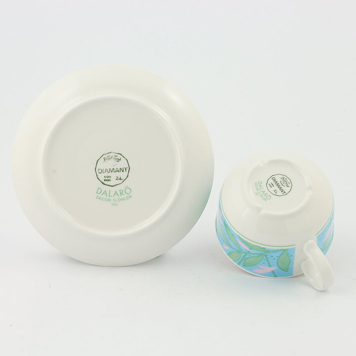 スザンネ・オーレン  Dalaröシリーズ  カラフルな花のコーヒーカップ  11cm  1985年    [サンプル画像]