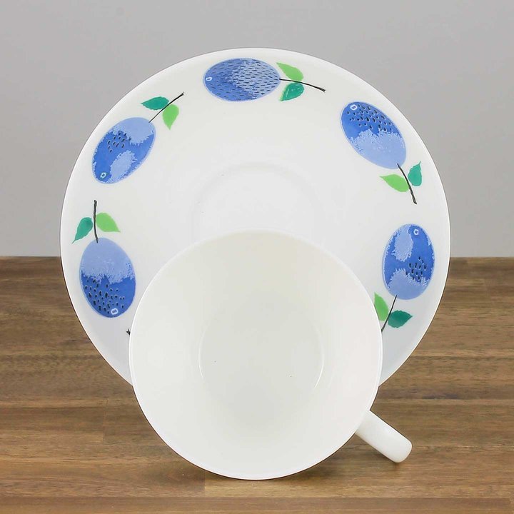 Stig Lindberg (Prunus 2000s) Charming Coffee Cup with Saucer