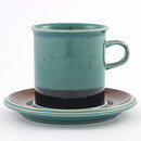  Ulla Procopé (Meri 1967) Sea-Colored Rustic Teacup Saucer 15 cm  [Sample Images]  [Free Shipping]
