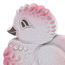 ベース・ノーマン  ピンクの鳥モチーフの陶板  13cm  1960年代