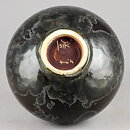 イサク・イサクソン　一点もの！　黒ブラウンの花瓶  2020年 (16cm)