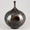 Isak Isaksson (2020) Unique Vase with Brown Crystalline Glaze 16 cm
