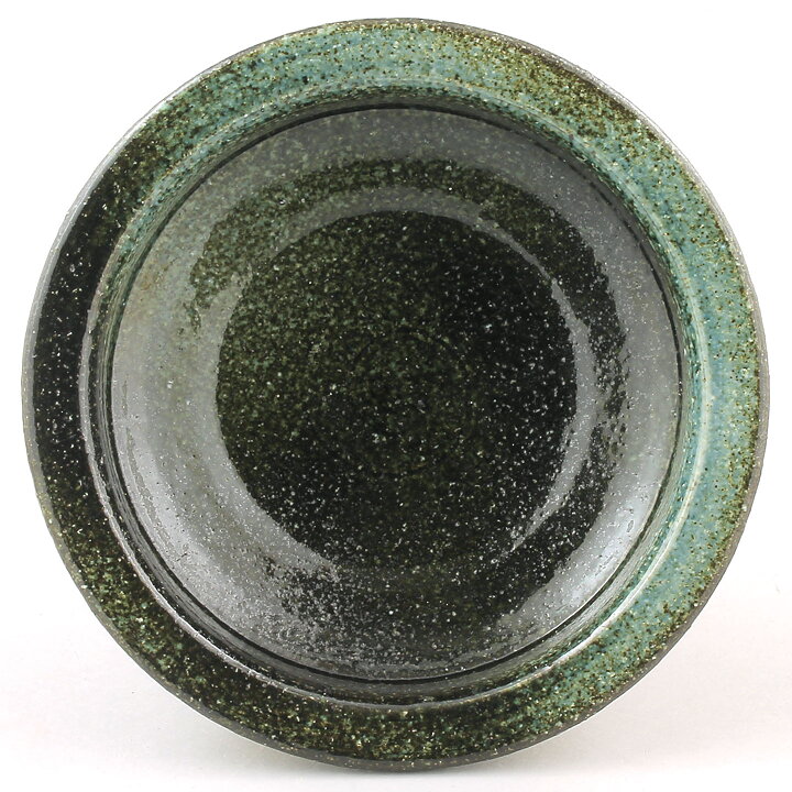 Karin Björquist (1960s) Green/Yellow Rounded Studio Bowl 16 cm
