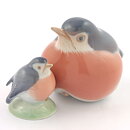 Francis Valdemar Platen-Hallermundt (20th Century) Romantic Robin Bird 4 cm #2238