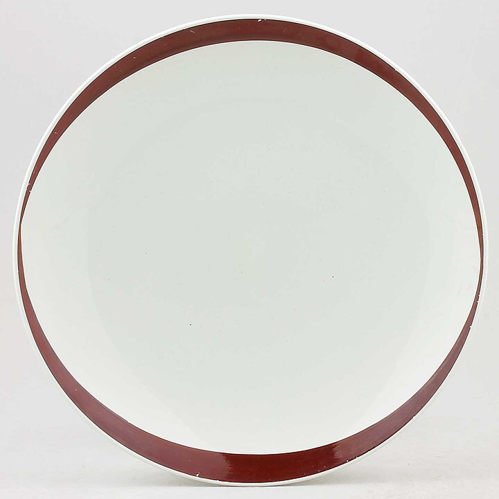 Stig Lindberg (Elips 1956) Plate with Brown Stylistic Decor 21 cm  [Sample Images]