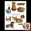 Lisa Larson (Small Zoo 1955) Sassy Standing Cat 12/10 cm (3)
