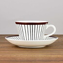 Stig Lindberg (Spisa Ribb 2000s) Charming Coffee Cup with Saucer