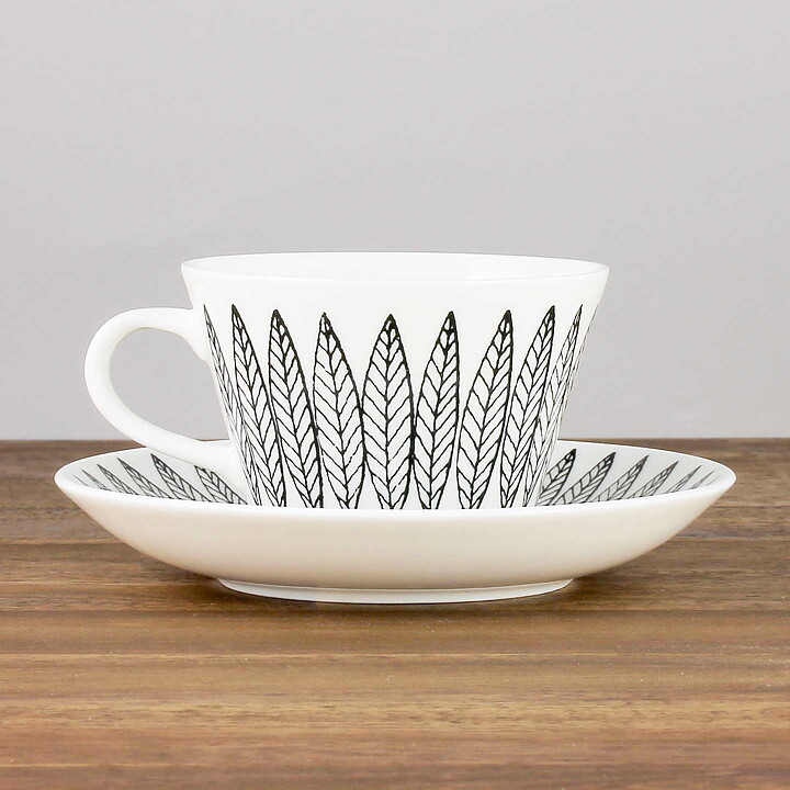 スティグ・リンドベリ Black Salixシリーズ  コーヒーカップ＆ソーサー  2000年代 (Coffee)