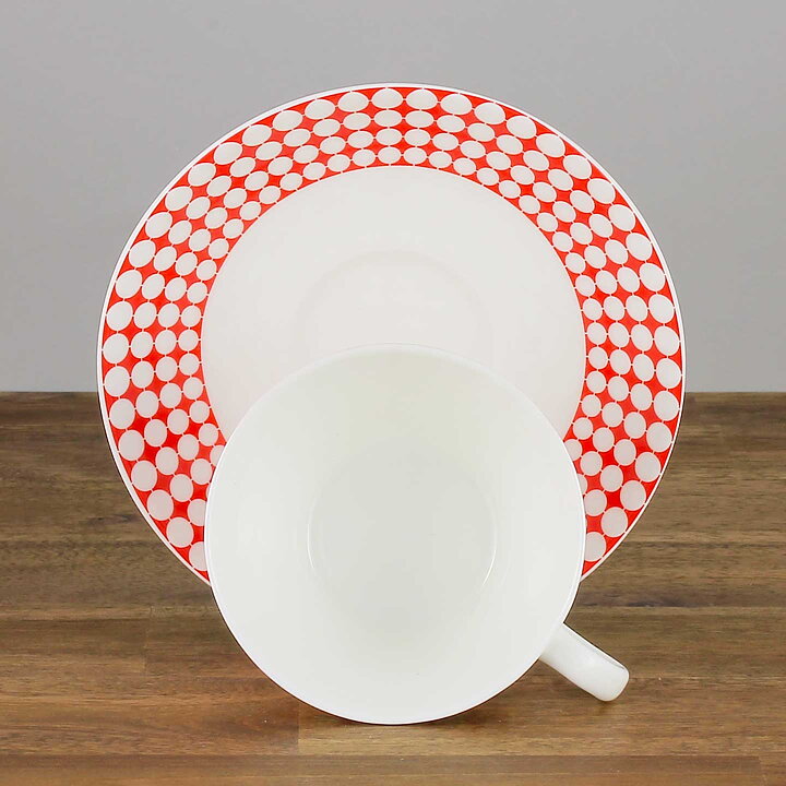 Stig Lindberg (Eva 2000s) Charming Coffee Cup with Saucer