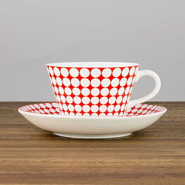 Stig Lindberg (Eva 2000s) Charming Coffee Cup with Saucer